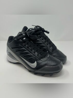 Nike Landshark Men’s 8.5 Black Athletic Football Lacrosse Sports Cleats Black